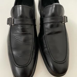 Ferragamo black shoes. In excellent condition